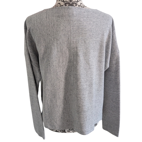 Tentree Clay Longsleeve Boatneck Knit Sweater Hi Rise Grey Women's Extra Large - Picture 3 of 12